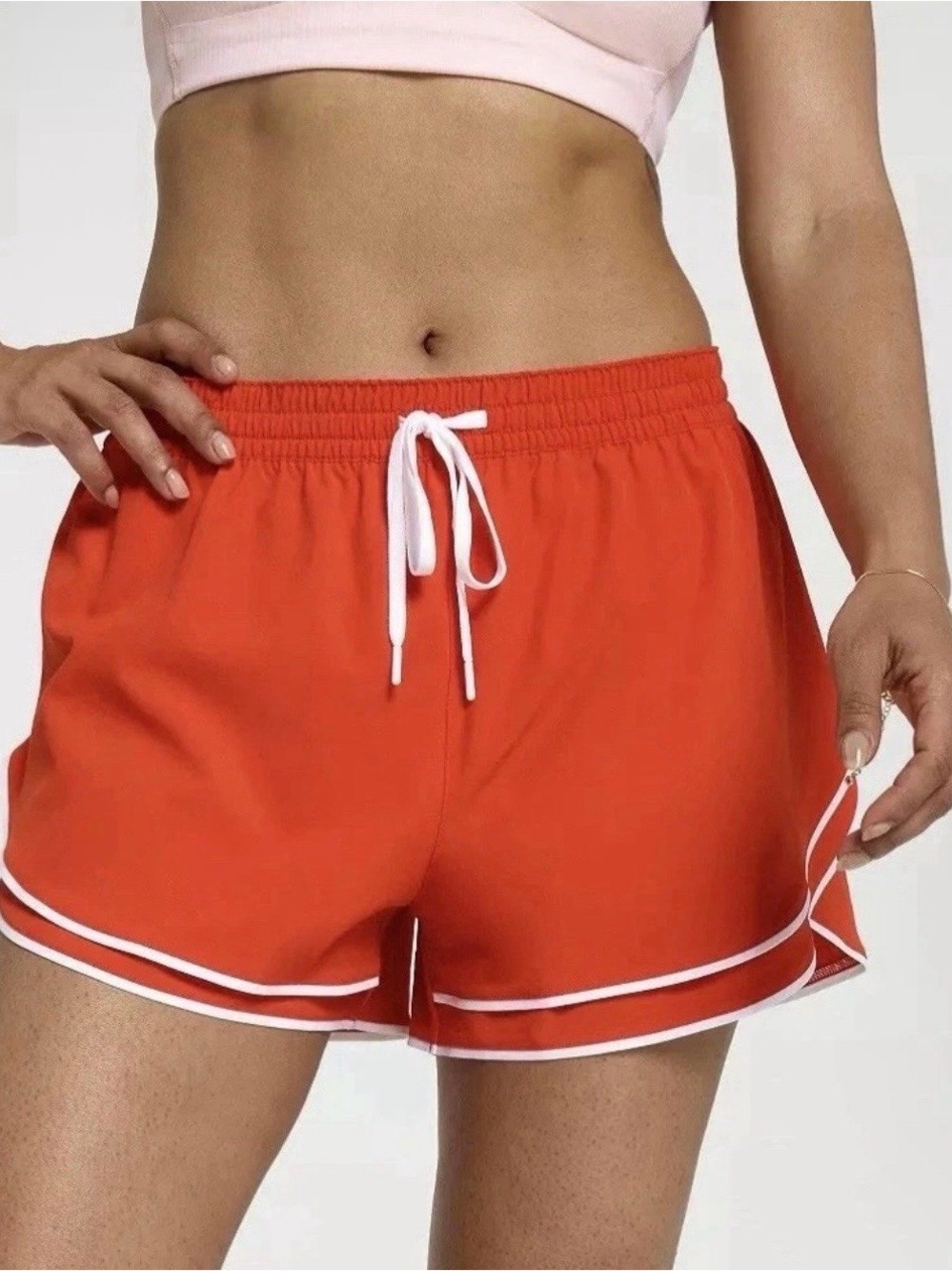 NWT CALIA Women's Drawstring Step Up Shorts in Fresh Red, Size XXL